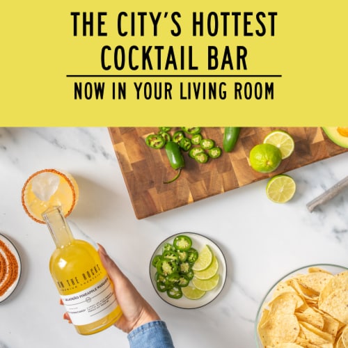 On the Rocks Tres Generaciones Jalapeño Pineapple Margarita Perspective: top