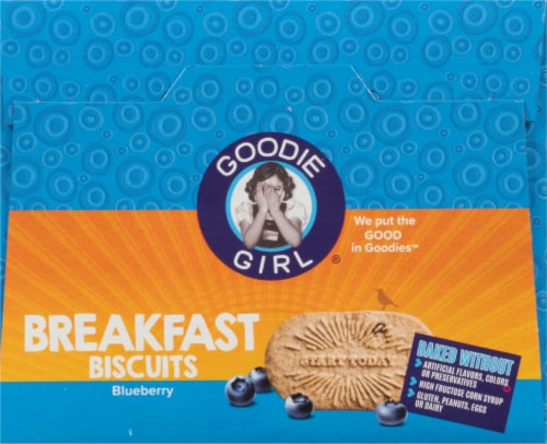 Goodie Girl® Gluten Free Blueberry Breakfast Biscuits Perspective: top