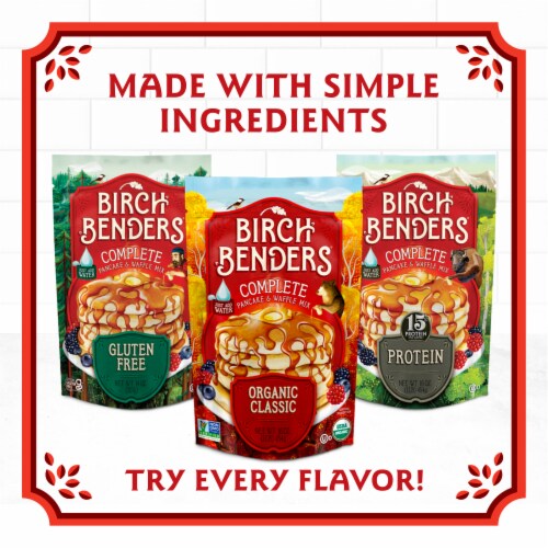 Birch Benders Protein Pancake & Waffle Mix, 16oz Perspective: top