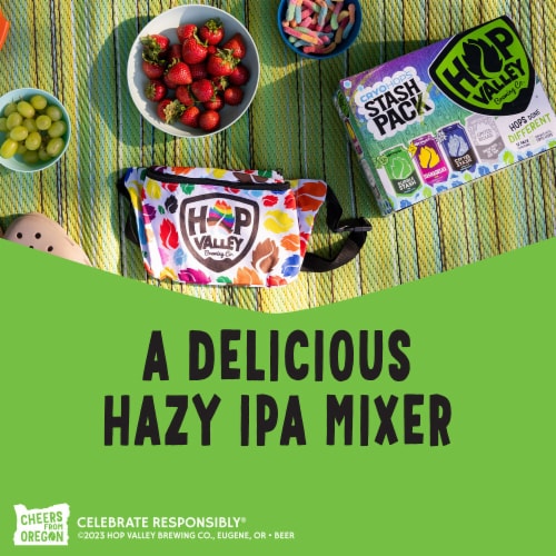 Hop Valley Cryo Stash Craft Beer Variety Pack Hazy IPA Beer Perspective: top