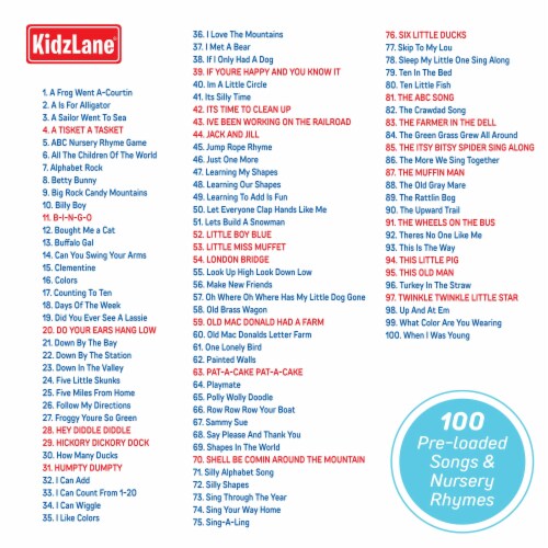 Kidzlane Karaoke Machine: 2 Mics, 100 Songs, Bluetooth & More Perspective: top