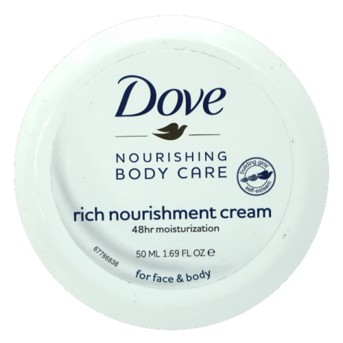 Dove Nourishing Body Care Rich Nourishment Cream Perspective: top