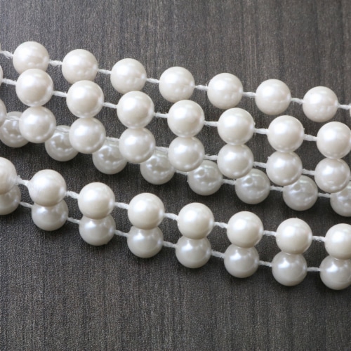 Skeleteen Faux White Pearl Necklaces Pearl Beaded Necklace Party Favors 12Pk 12 COUNT Smith s Food and Drug