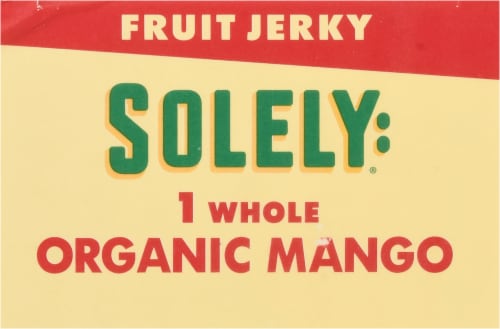 Solely® Mango Fruit Jerky Pack Perspective: top