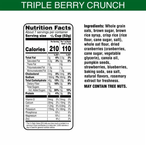 Bear Naked Fit Triple Berry Granola Cereal Perspective: top