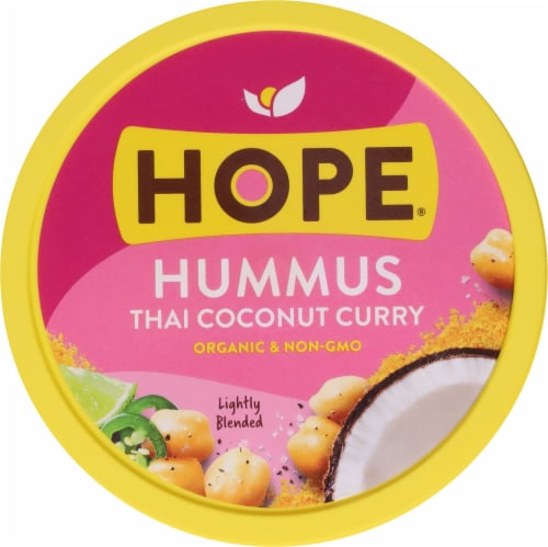 Hope Foods® Organic Thai Coconut Curry Hummus 8 oz Perspective: top