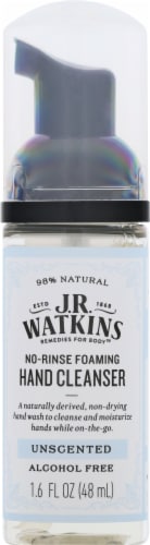 J.R. Watkins Unscented No-Rinse Foaming Hand Cleanser Perspective: top