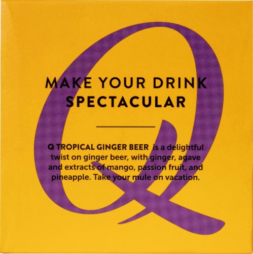 Q Drinks Tropical Ginger Beer Perspective: top