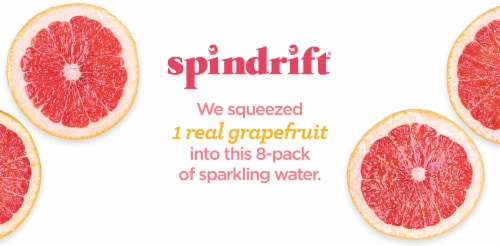 Spindrift® Grapefruit Flavored Sparkling Water Cans Perspective: top