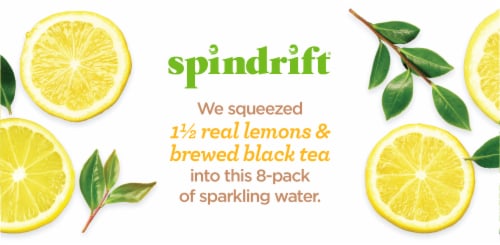 Spindrift® Half Tea Half Lemon Flavored Sparkling Water Cans Perspective: top