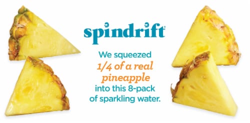 Spindrift® Pineapple Sparkling Water Perspective: top