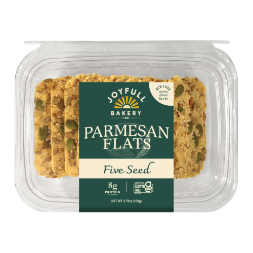 Joyfull Bakery® Seeded Parmesan Crackers Perspective: top