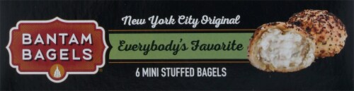 Bantam Bagels Everything Mini Stuffed Bagels Perspective: top