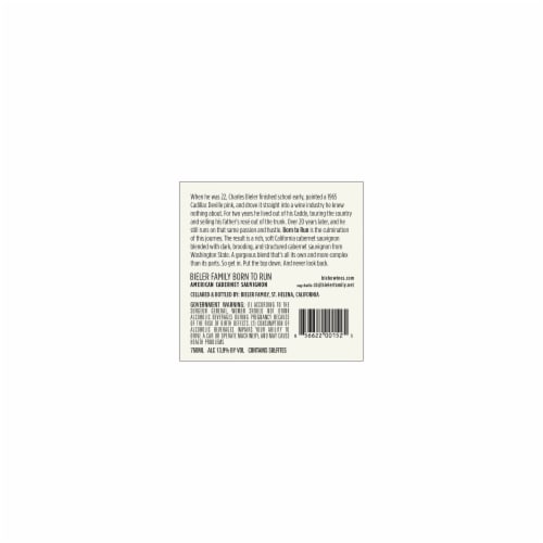Bieler Family Born to Run Cabernet Sauvignon Perspective: top