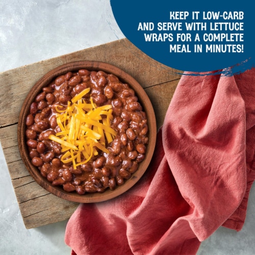 The Good Bean® Heat & Eat Low Carb Black Soy Beans Chili Perspective: top