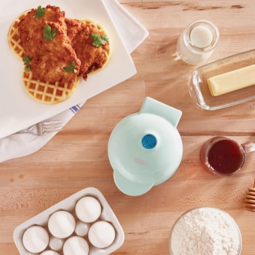 Dash Mini Waffle Bowl Maker - Aqua