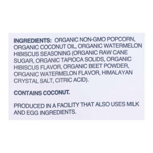 LesserEvil, Organic Popcorn, Watermelon Hibiscus 4.6 oz Perspective: top