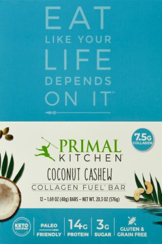Primal Kitchen® Coconut Cashew Collagen Fuel Bar Perspective: top