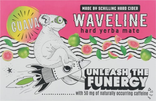 Waveline Hard Yerba Mate Guava Craft Beer Perspective: top
