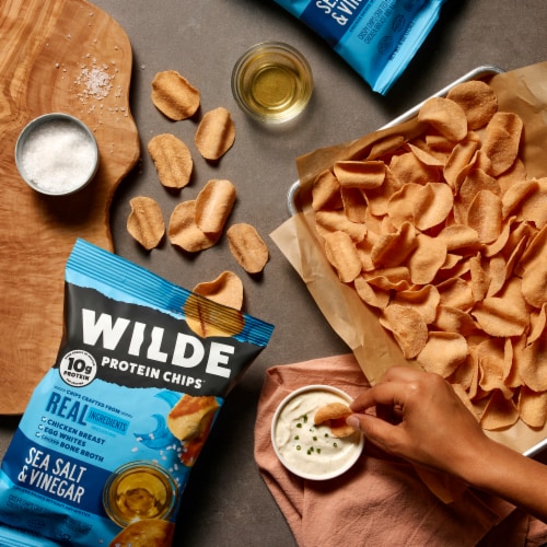 Wilde Protein Chips® Sea Salt & Vinegar Chips Perspective: top