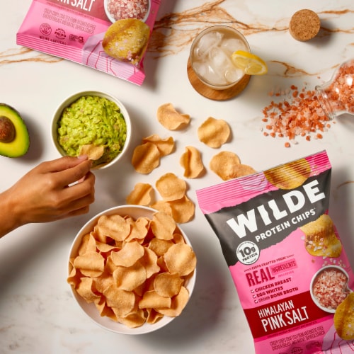 Wilde Protein Chips® Himalayan Pink Salt Chips Perspective: top