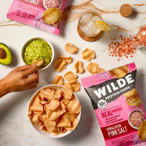 Wilde Protein Chips® Himalayan Pink Salt Chips Perspective: top