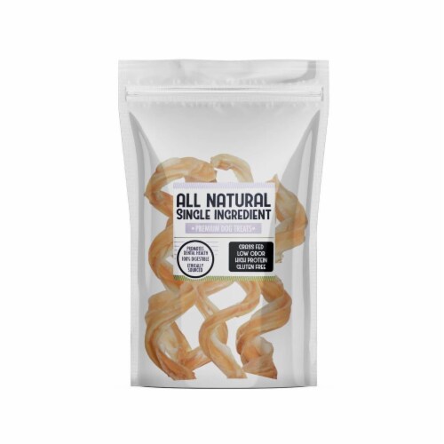 JoJo Modern Pets 5 Inch-7 Inch Beef Curly Bully Stick - All Natural Dog Treats Perspective: top