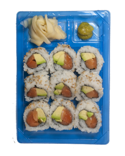 Inku Sushi Co Salmon Sushicado Perspective: top