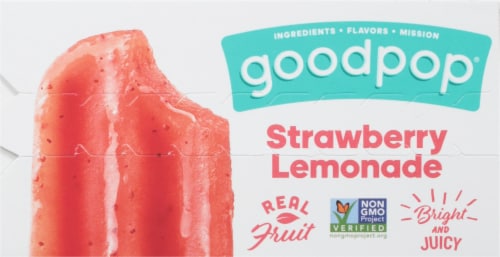 Goodpop® Strawberry Lemonade Pops Perspective: top