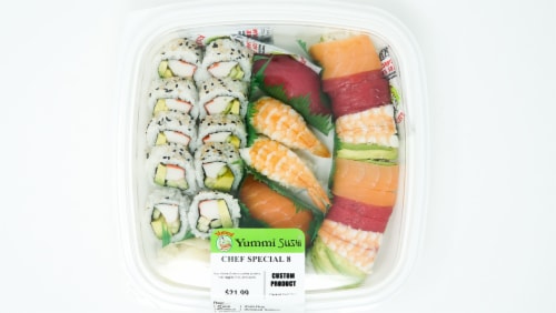 Yummi Sushi Chef Special 8 Perspective: top