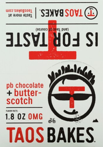 Taos Bakes™ Peanut Butter Chocolate & Butterscotch Bars Perspective: top