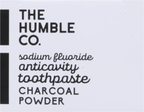 The Humble Co Charcoal Powder Toothpaste Perspective: top