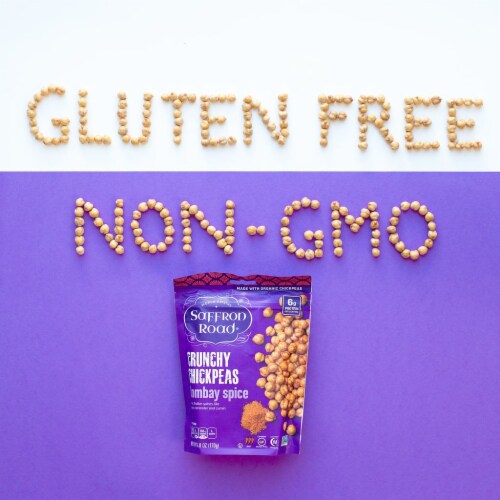 Saffron Road Bombay Spice Gluten-Free Crunchy Chickpeas Perspective: top