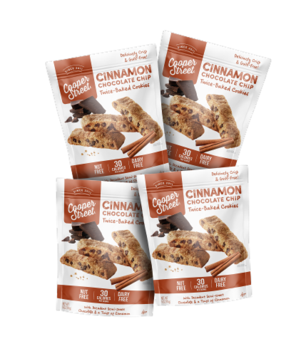 Cooper Street Cinnamon Chocolate Chip Twice Baked Cookies Perspective: top