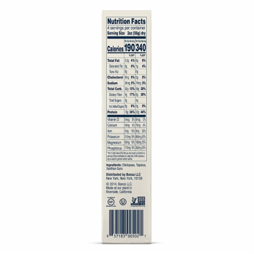 Banza® Chickpea Elbow Pasta Perspective: top
