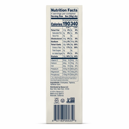 Banza® Chickpea Bowties Pasta Perspective: top