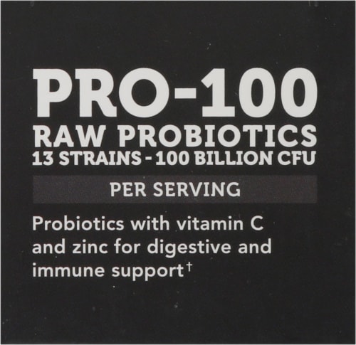 Vitamin Bounty Pro-100 Raw Probiotic Capsules Perspective: top