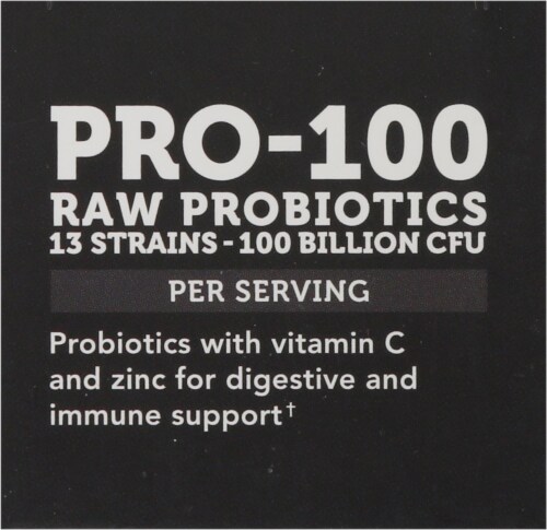 Vitamin Bounty Pro-100 Raw Probiotic Capsules Perspective: top