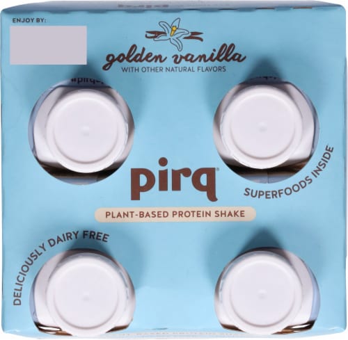 Pirq® Golden Vanilla Plant-Based Protein Shake Perspective: top
