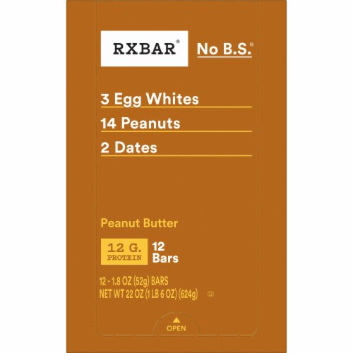 RXBAR® Peanut Butter Protein Bars Perspective: top