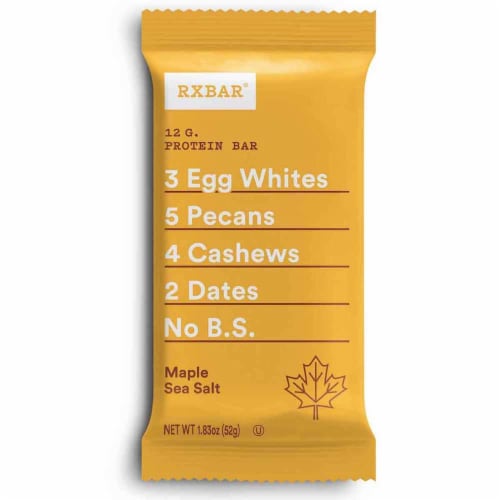 RXBAR Maple & Sea Salt Protein Bar Perspective: top