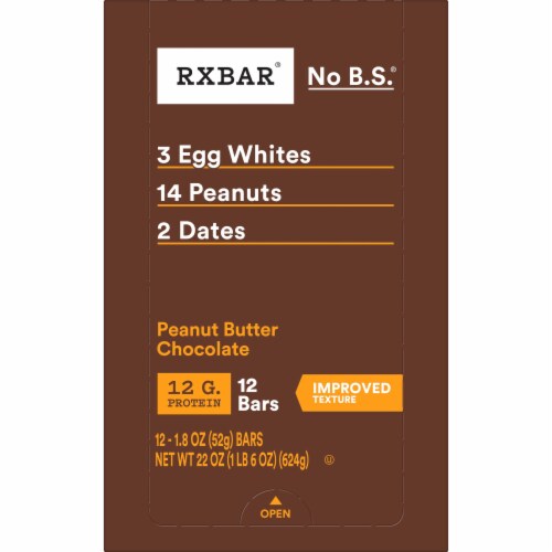 RXBAR® Peanut Butter Chocolate Protein Bars Perspective: top