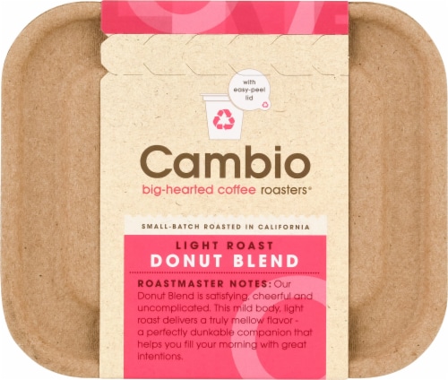 Cambio Roasters® Light Roast Donut Blend K-Cup Coffee Pods Perspective: top