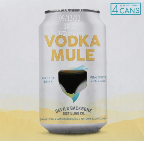 Devils Backbone Brewing Company Vodka Mule Ready to Drink Canned Cocktail Perspective: top