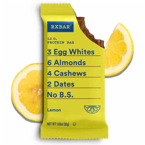 RXBAR Lemon Protein Bars 12 Count Perspective: top