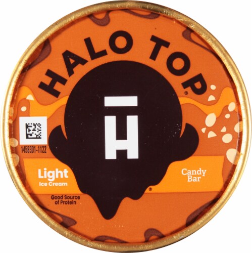 Halo Top Candy Bar Light Ice Cream Perspective: top