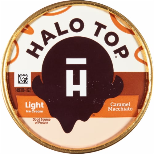 Halo Top® Caramel Macchiato Ice Cream Perspective: top