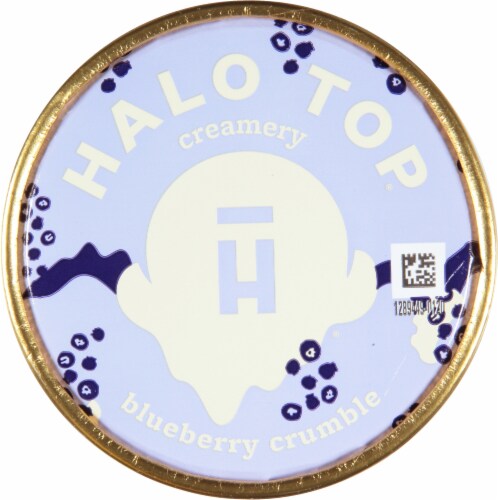 Halo Top® Blueberry Crumble Ice Cream Perspective: top