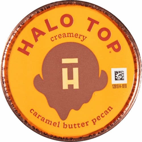 Halo Top® Caramel Butter Pecan Keto Frozen Dessert Perspective: top