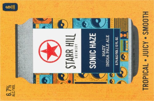 Starr Hill® Brewery Sonic Haze Hazy India Pale Ale Perspective: top